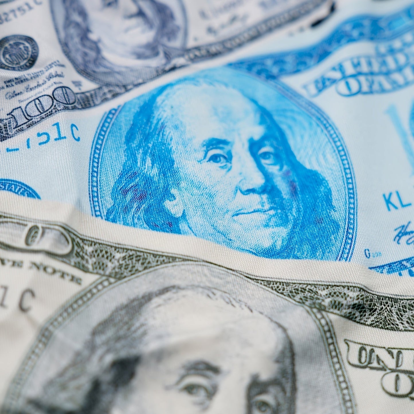 Men's boxers printed with colorful banknotes