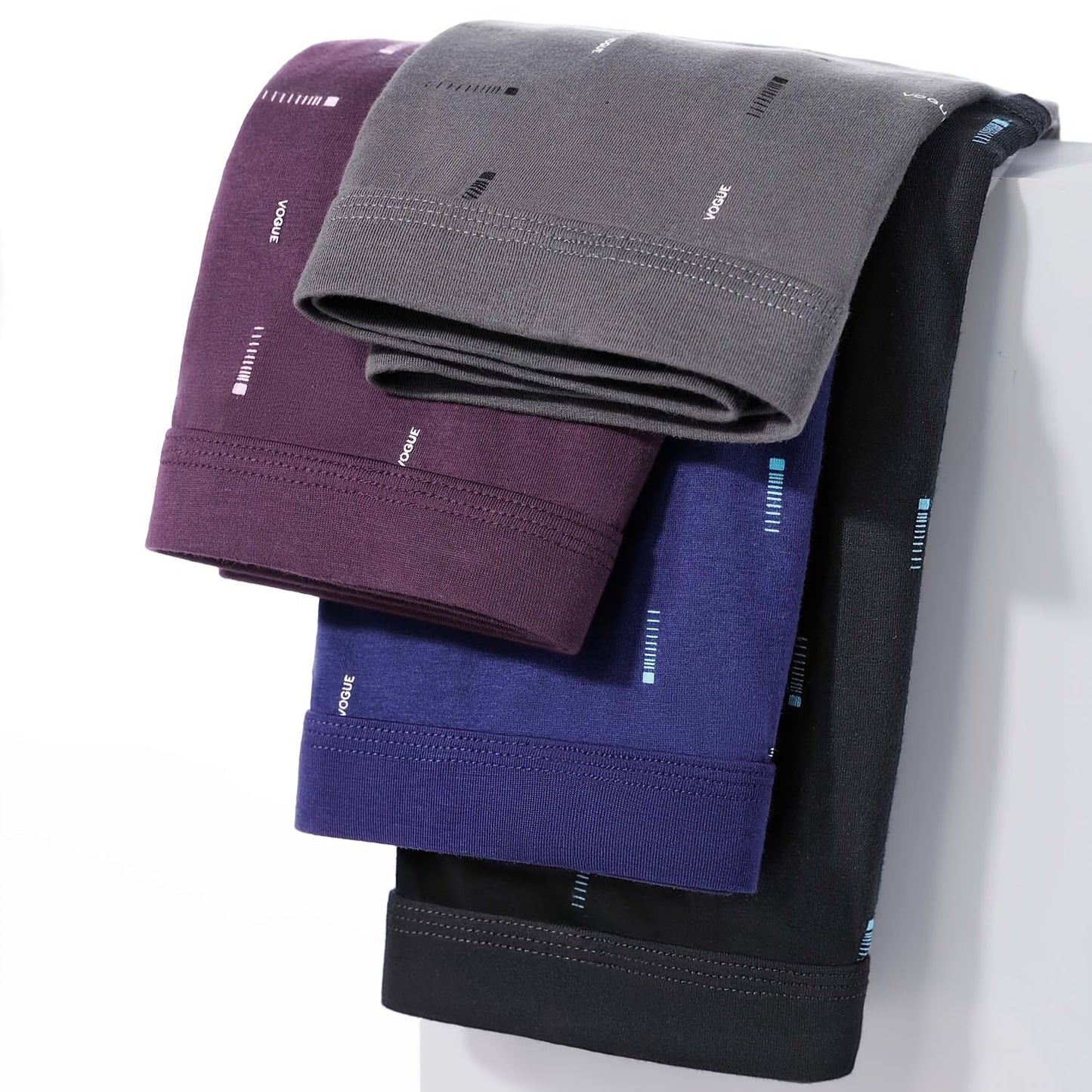 Simple Printed Men's Underwear(4pcs/pack)