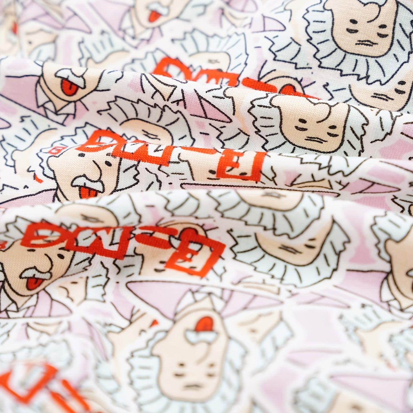 Pink cartoon men's underwear