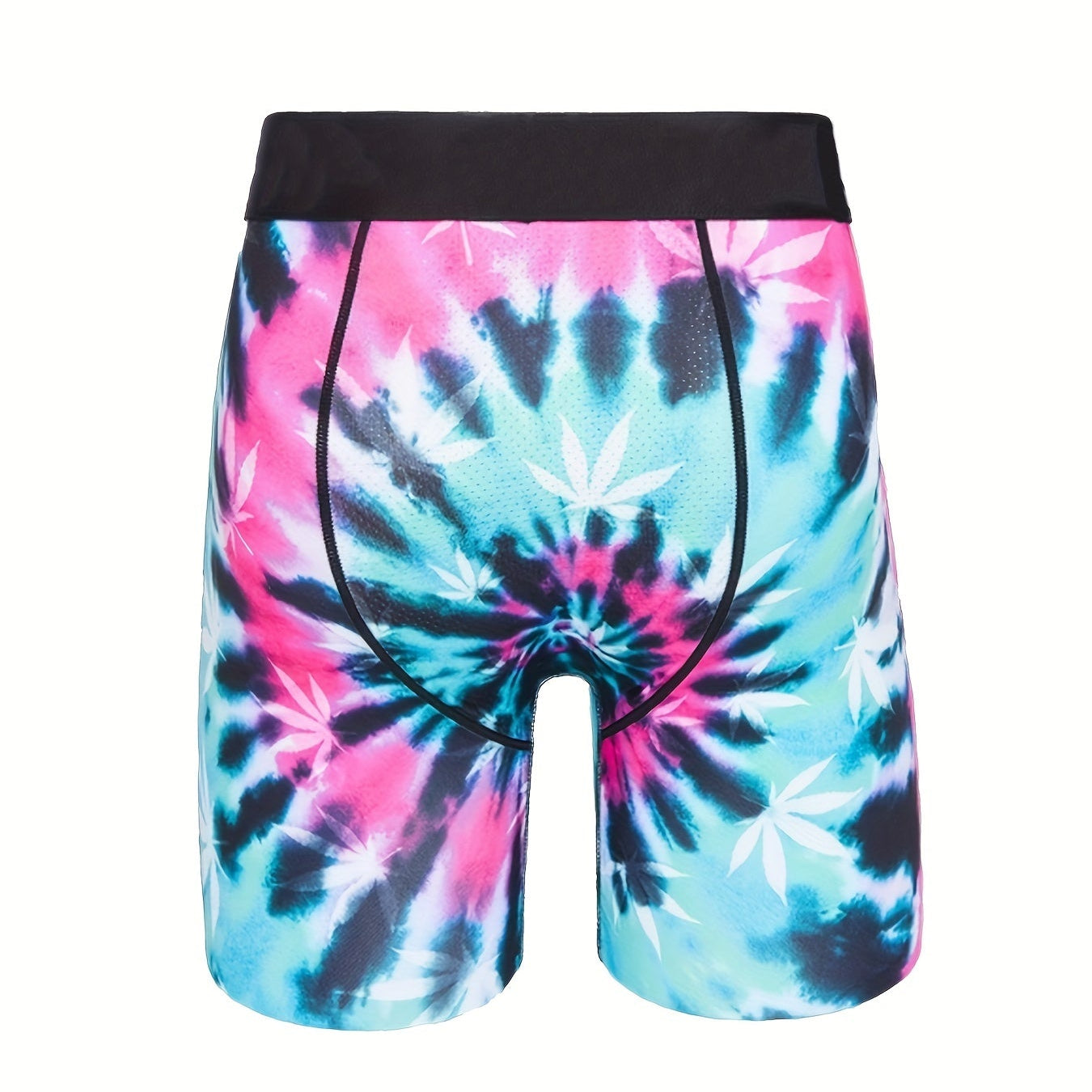 Happy Leaf Print Men's Underwear