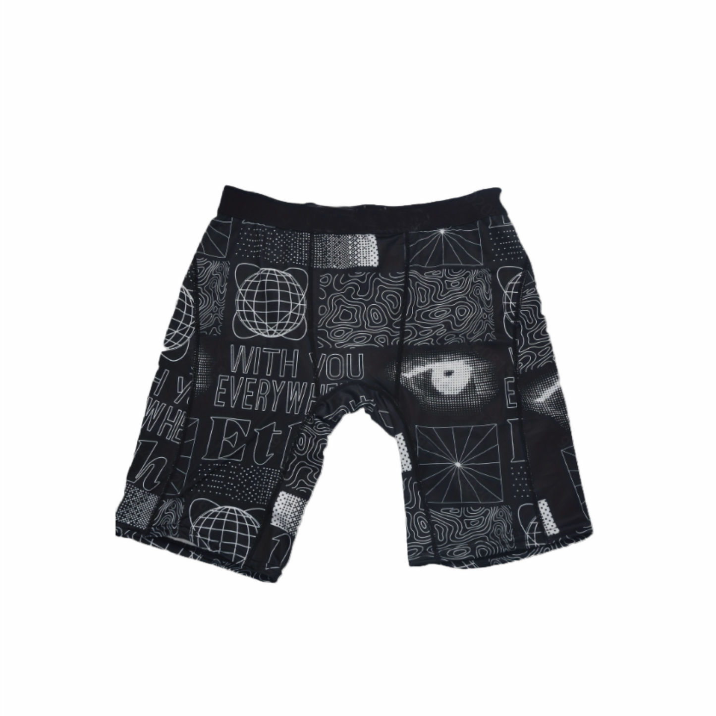 Black printed men's underwear