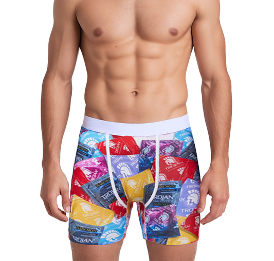 Raffle printed boxer briefs for men