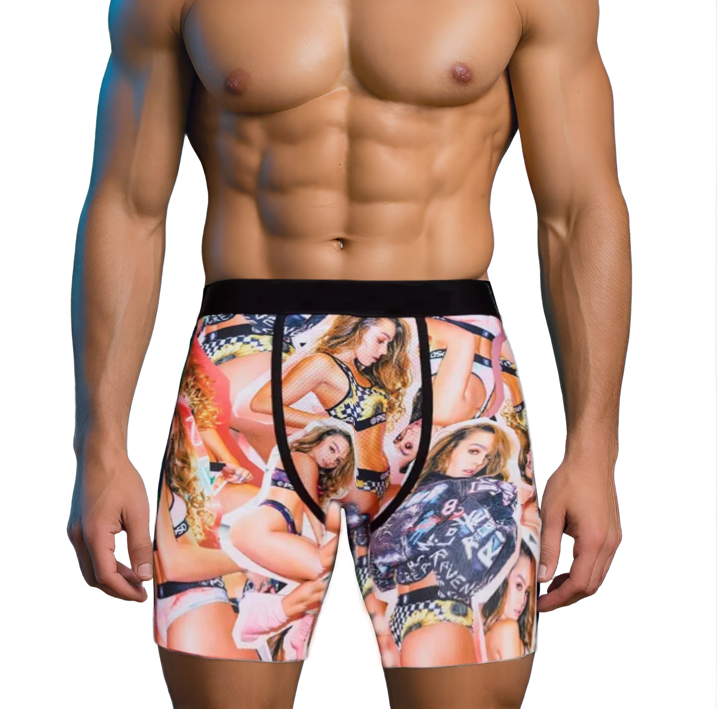 Portrait Print Men's Boxer Underwear