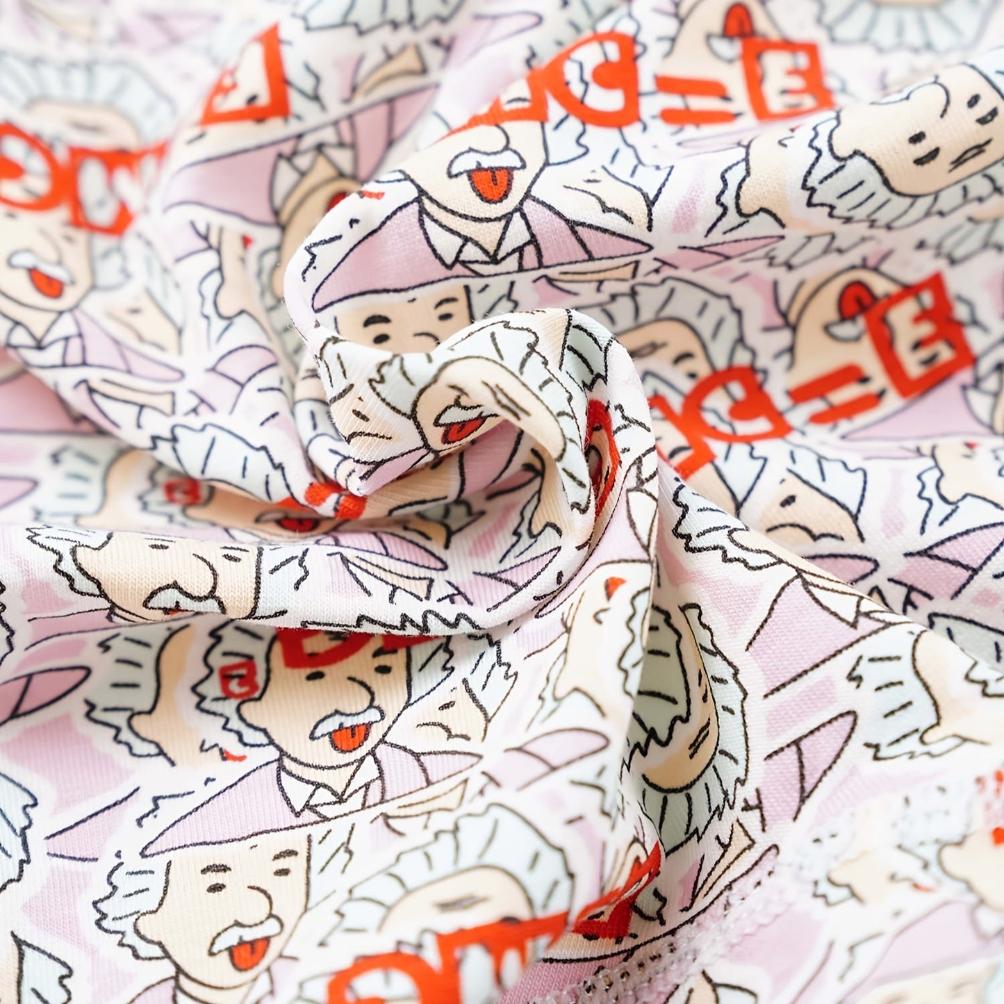 Pink cartoon men's underwear