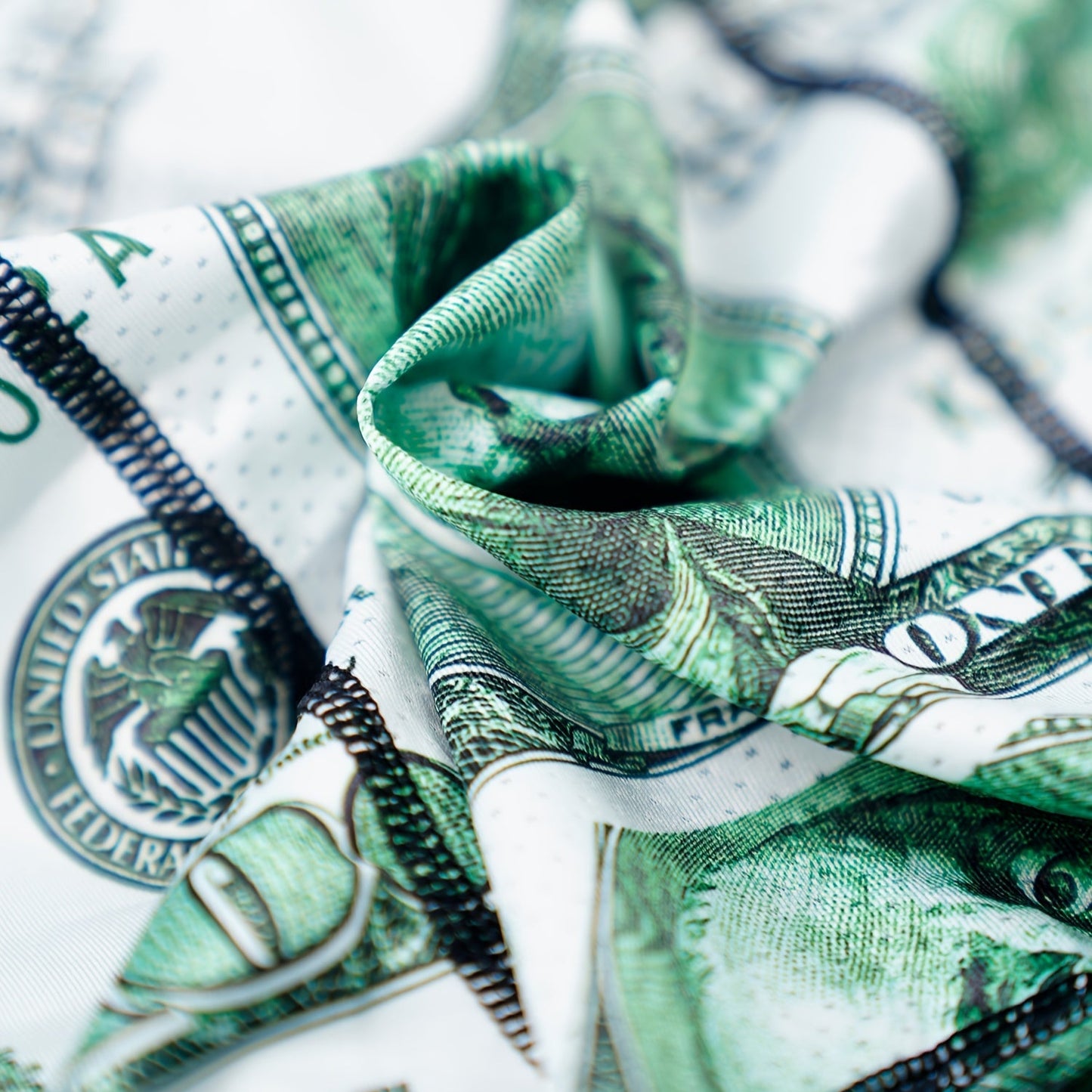 Men's boxer Underwear printed with green banknotes