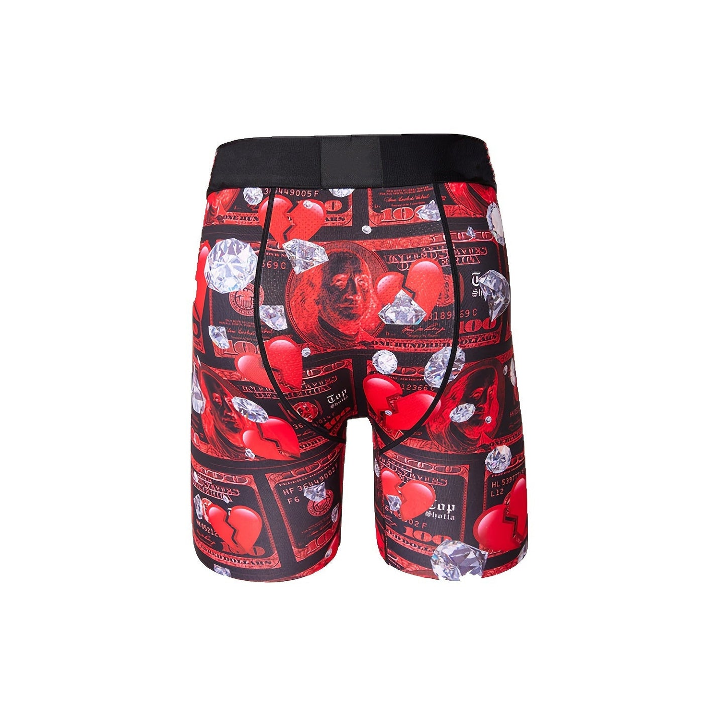Heart diamond men's underwear