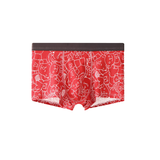 Red printed men's underwear