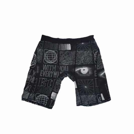 Black printed men's underwear