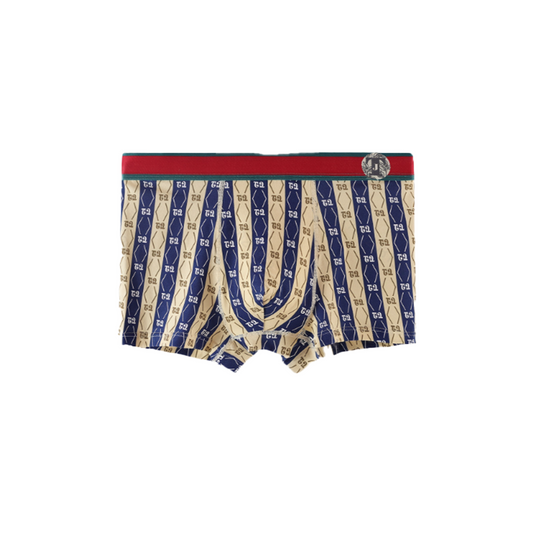 Yellow and blue striped men's underwear